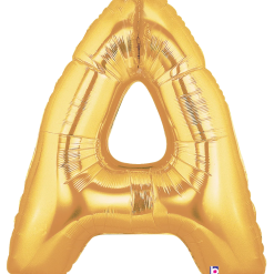 Westcoast Balloon 15901GP Megaloons Letter A Gold