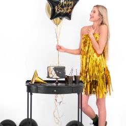 Alternative view of Westcoast Balloon FB93 Happy Birthday Black