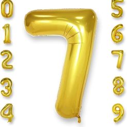 Westcoast Balloon 40 Lucky Foil Number 7 Gold