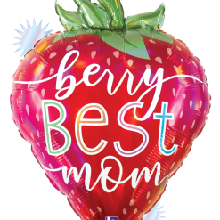 Westcoast Balloon 25172 Opal Best Mom Strawberry