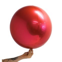 Westcoast Balloon 288027 Loon Balls 61Cm (24) Metallic Red