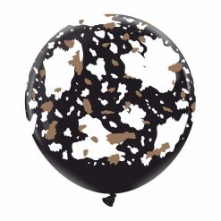 Westcoast Balloon 73817 BCT Modern Cow Black 24 Round (1Ct)