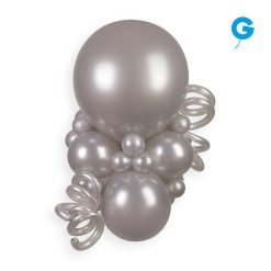 Alternative view of Westcoast Balloon 213805 Metallic Silver 160G (50Ct)