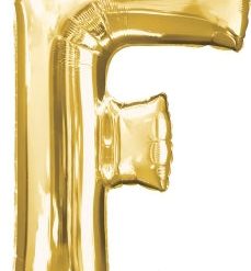 Westcoast Balloon 32957 Letter F Gold