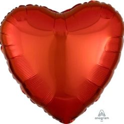 Westcoast Balloon 11563 Metallic Orange Heart