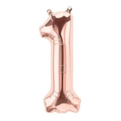 Westcoast Balloon 59103 Air Fill Number 1 Rose Gold 16In