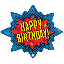 Westcoast Balloon 35558 Superhero Birthday Burst