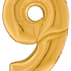 Westcoast Balloon 17849 Number 9 Gold Gigaloon
