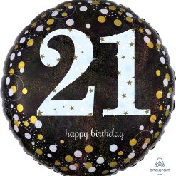 Westcoast Balloon 33238 Sparkling Birthday 21