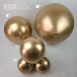 Westcoast Balloon NovaLatex Gold 5 Round (100Ct)