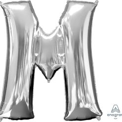 Westcoast Balloon 32971 Letter M Silver