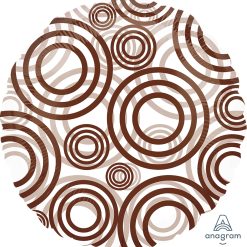 Westcoast Balloon 17283 Circles Brown