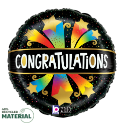 Westcoast Balloon 26463 Congratulations Bursting Stars