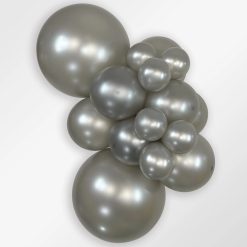 Alternative view of Westcoast Balloon 51067 Metallic Silver 5 Round (100Ct)