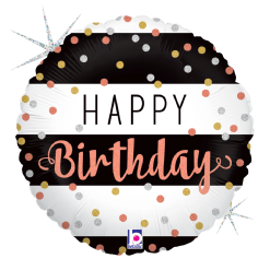 Westcoast Balloon 36706 Rose Gold Birthday