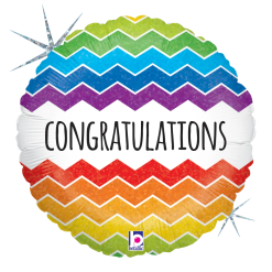 Westcoast Balloon 36172 Chevron Congratulations