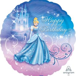 Westcoast Balloon 24815 Cinderella Happy Birthday, Bulk