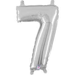 Westcoast Balloon 34847SP Air Fill Number 7 Silver 14In