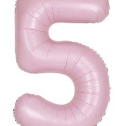 Westcoast Balloon 13885 Number 5 Matte Pink