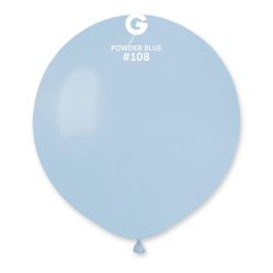 Westcoast Balloon 1082052 Gemar Powder Blue 19 Round (25Ct)