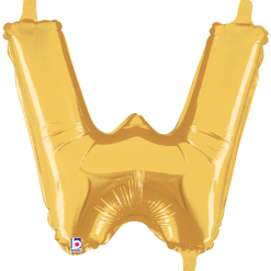 Westcoast Balloon 34924GP Letter W Gold 14In
