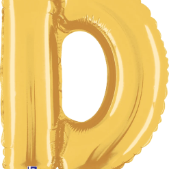 Westcoast Balloon 34904GP Letter D Gold 14In