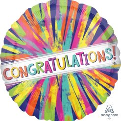 Westcoast Balloon 41139 Congrats Painterly Burst
