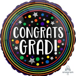 Westcoast Balloon 39370 Congrats Grad Colorful Circles