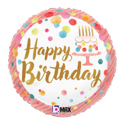 Westcoast Balloon 26369 Satin Birthday Pink Party