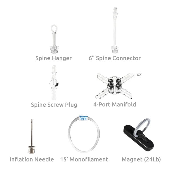 Westcoast Balloon PermaShine 2-Layer Ceiling Balloon Column Kit - Image 3