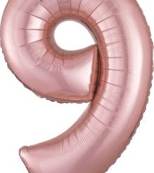 Westcoast Balloon 36220 SuperShape Number 9 Rose Gold
