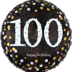 Westcoast Balloon 33744 Sparkling Birthday 100