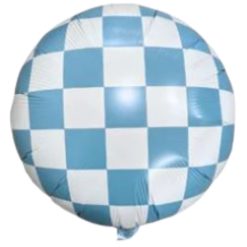 Westcoast Balloon Blue Checkerboard Balloon