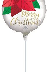 Westcoast Balloon 43358 Satin Christmas Pointsettia