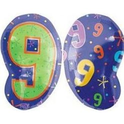 Westcoast Balloon 12676 Number 9 Multi Color