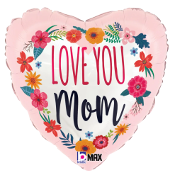Westcoast Balloon 26170 Satin Love You Mom Blossoms