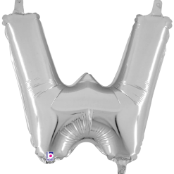 Westcoast Balloon 34924SP Letter W Silver 14In