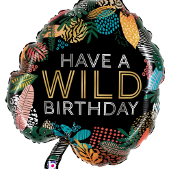 Westcoast Balloon 25201 Wild Birthday Tropical Leaf