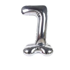 Westcoast Balloon Standing Air Fill Number 7 Silver