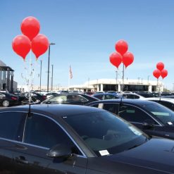 Westcoast Balloon PermaShine 3-Balloon Bouquet Adjustable Car Window Kit