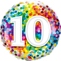 Westcoast Balloon 13513 10 Rainbow Confetti