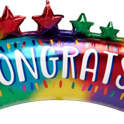 Westcoast Balloon 41133 Congrats Star Banner