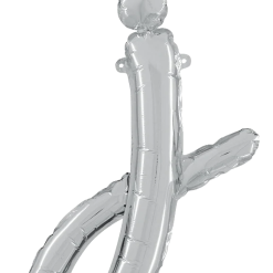 Westcoast Balloon 34710SP Script Letter J Silver
