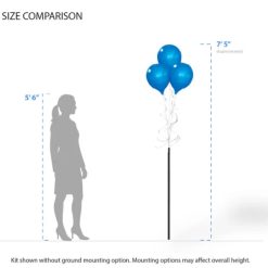 Alternative view of Westcoast Balloon PermaShine 3-Balloon Bouquet Long Pole Kit