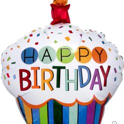 Westcoast Balloon 34442 Rainbow Birthday Cupcake
