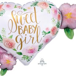 Westcoast Balloon 38514 Floral Baby Girl