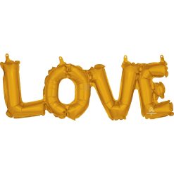 Westcoast Balloon 33767 Phrase `LOVE` Gold