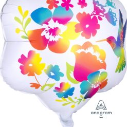 Alternative view of Westcoast Balloon 40815 Watercolor Flowers, Bulk
