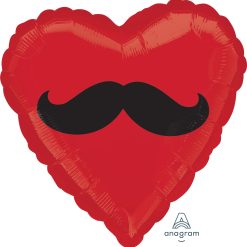 Westcoast Balloon 28212 Mustache Heart