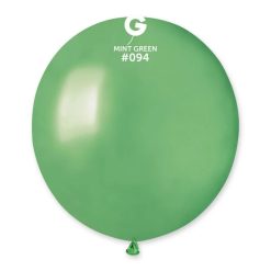 Westcoast Balloon 159455 Gemar Metallic Mint Green 19 Round (25Ct)